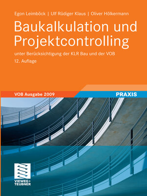 cover image of Baukalkulation und Projektcontrolling